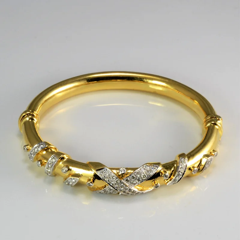 Diamond Bangle Bracelet | 1.23 ctw, 7''|