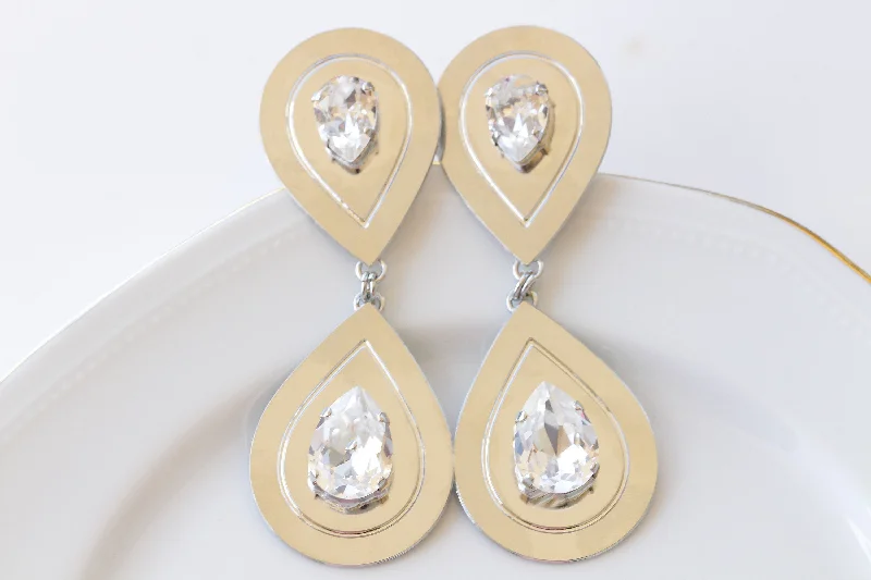 CRYSTAL BRIDAL EARRINGS