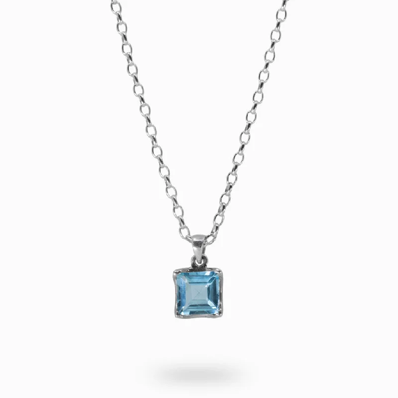 Blue Topaz Necklace