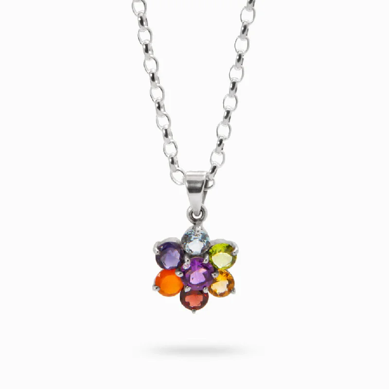 Chakra Flower Necklace