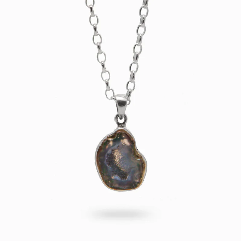 Agate Geode Necklace