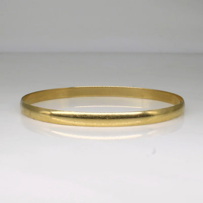 9k Yellow Gold Bangle Bracelet | 7.5" |