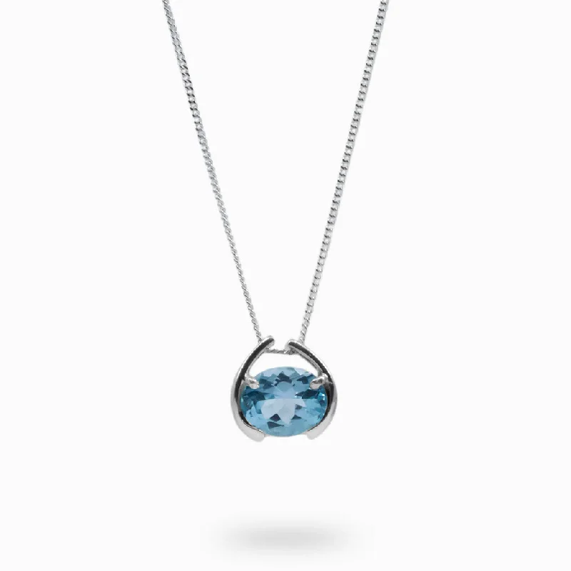 Blue Topaz Necklace