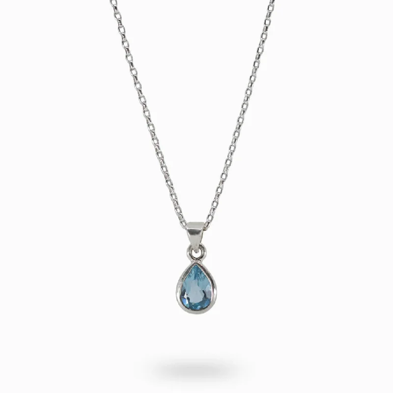 Blue Topaz Necklace