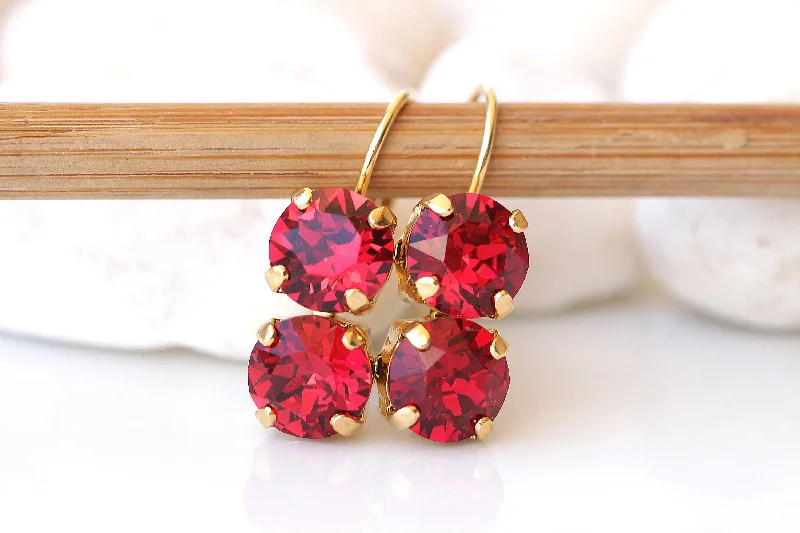 RED CORAL EARRINGS