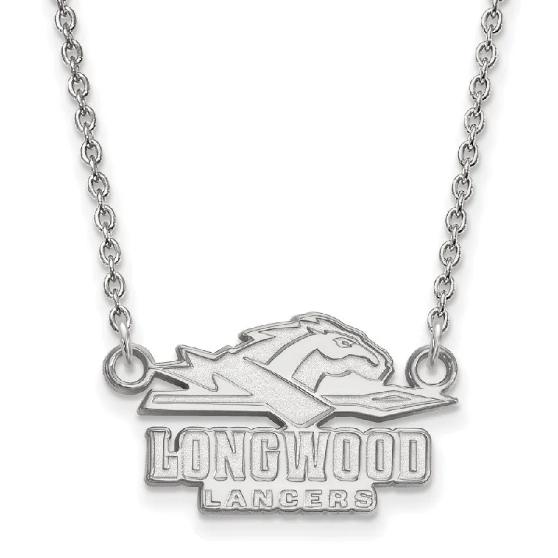 14k White Gold Longwood U Small Pendant Necklace