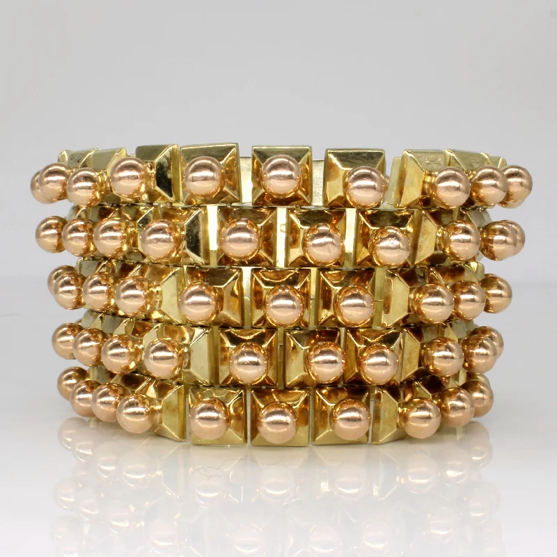 14k Yellow Gold Wide Bracelet | 8" |