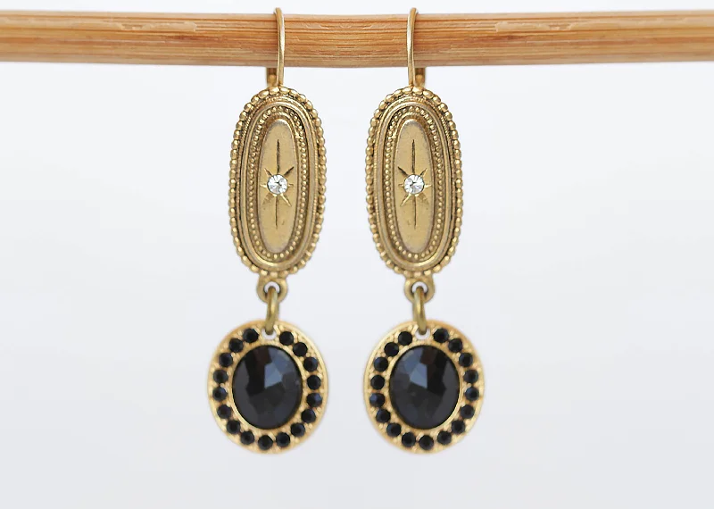 BLACK GOLD EARRINGS