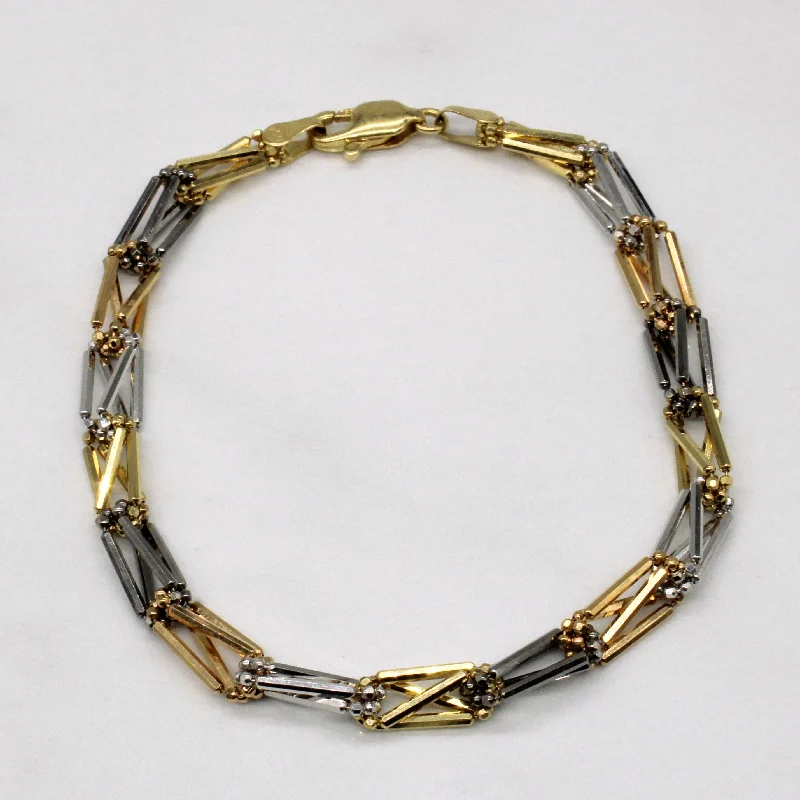 18k Four Tone Gold Bracelet | 7.75" |