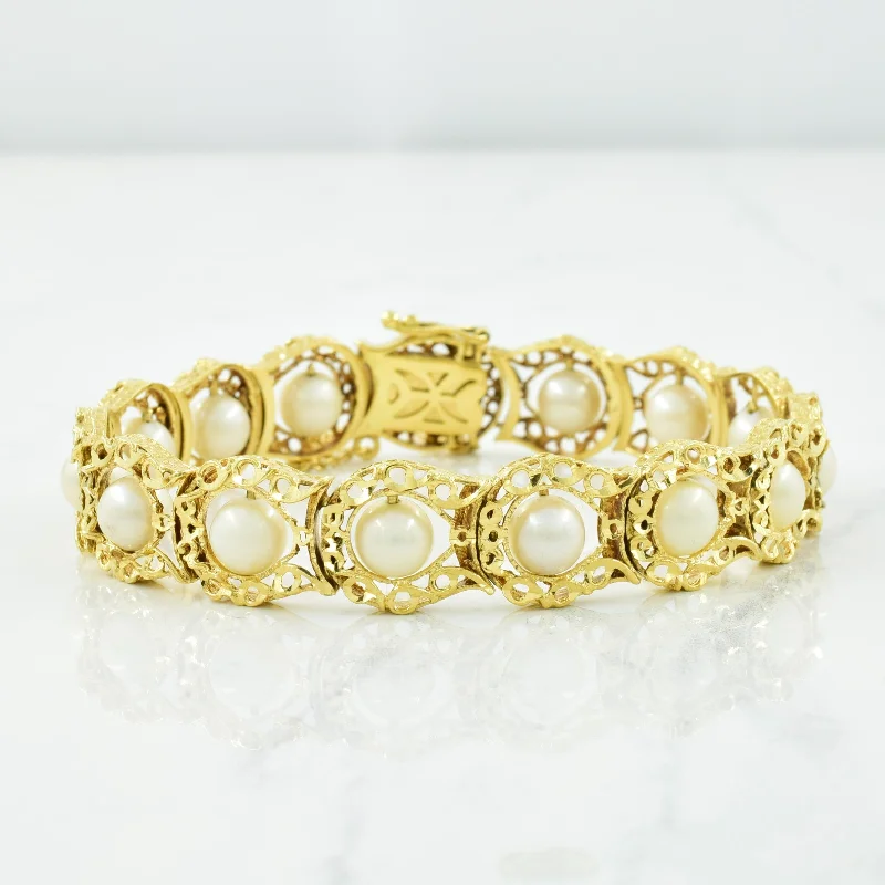 Cultured Pearl Bracelet | 28.00ctw | 8.25" |