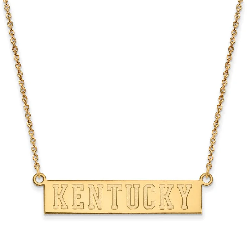 10k Yellow Gold U of Kentucky Small Pendant Necklace