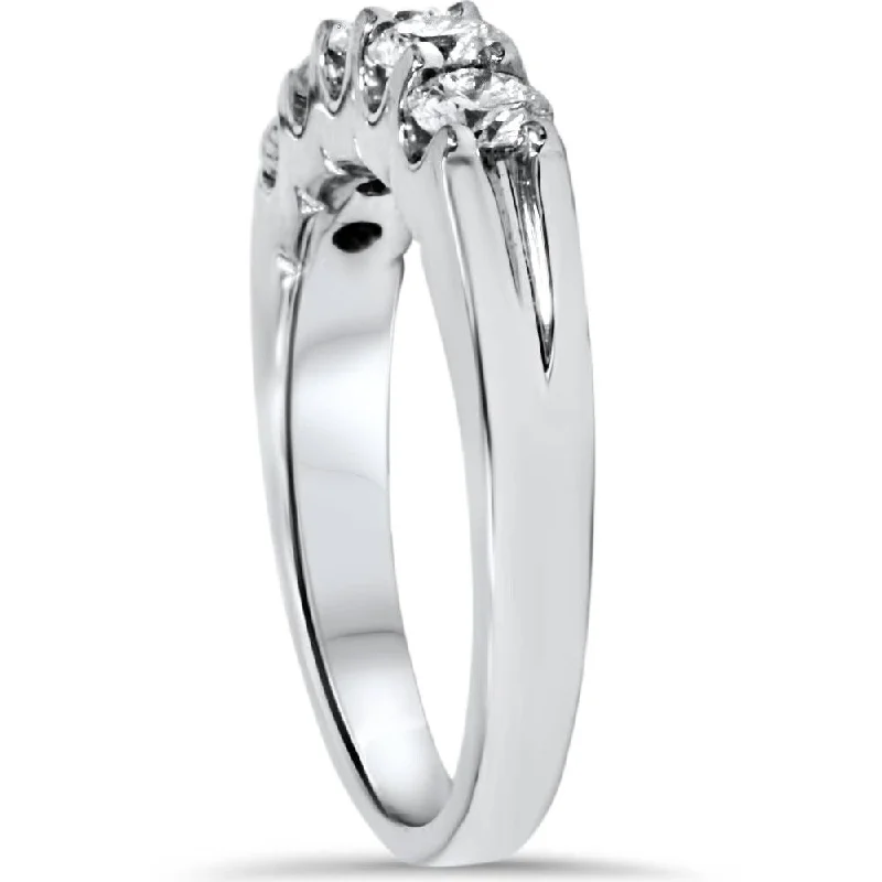 1ct Diamond Wedding Ring Anniversary Stackable Band White Gold