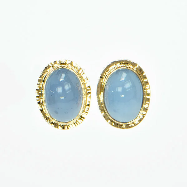 Blue Chalcedony Earrings