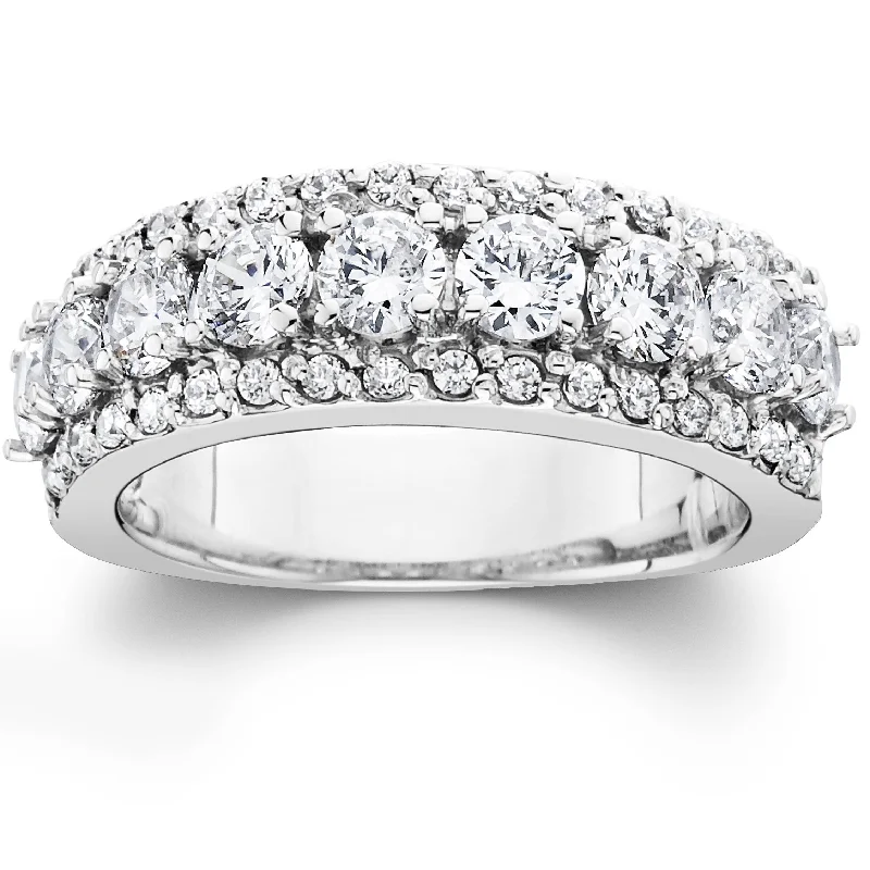 VS 1 3/4ct Diamond Wedding Ring White Gold