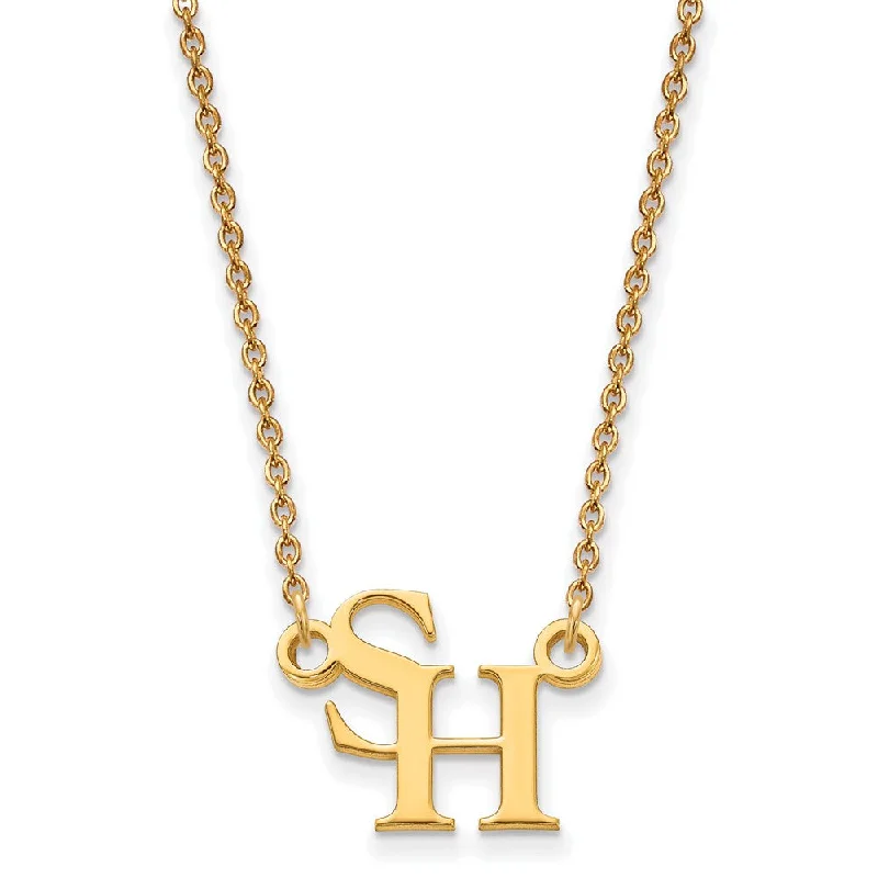 14k Yellow Gold Sam Houston State Small Pendant Necklace