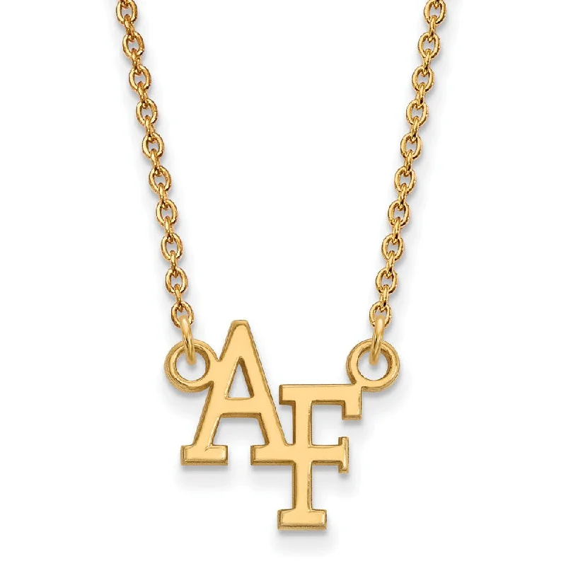 10k Yellow Gold Air Force Academy Small Pendant Necklace