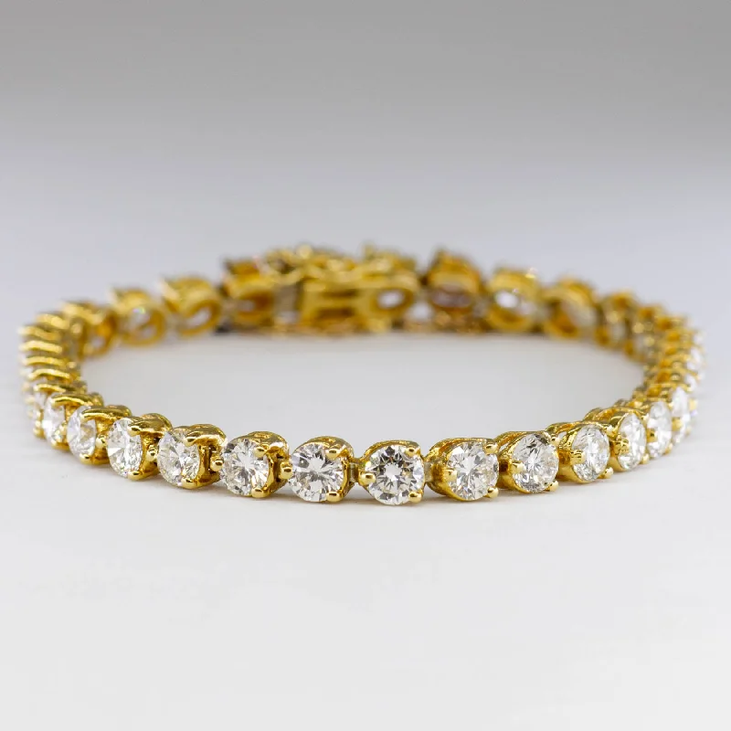 18k Diamond Tennis Bracelet | 9.10ctw | 7" |