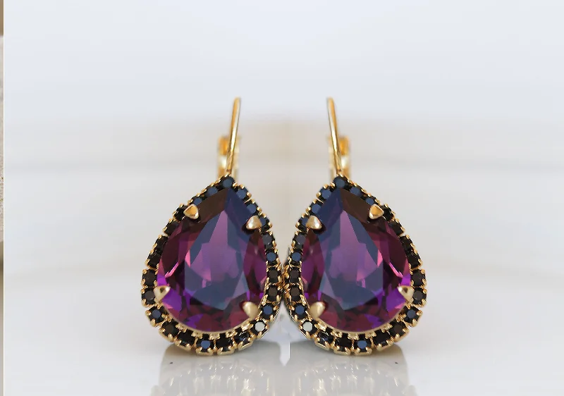 PURPLE EARRINGS