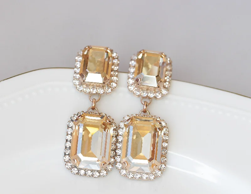 CHAMPAGNE EARRINGS