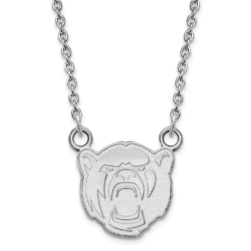 14k White Gold Baylor U Small Pendant Necklace