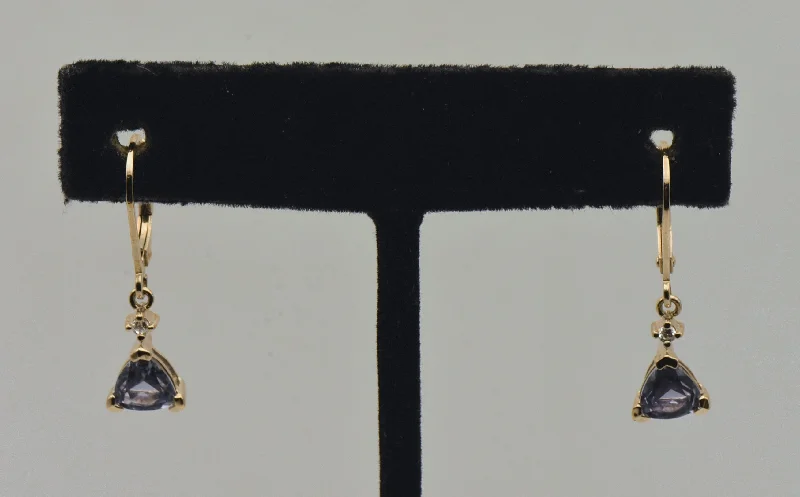 Ross-SImons - Synthetic Color Change Sapphire Vermeil Earrings