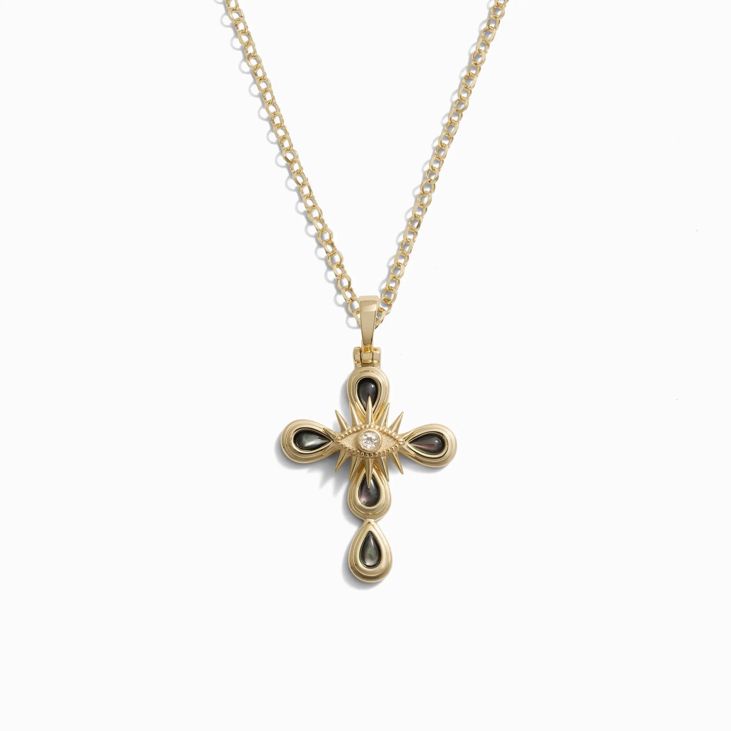 Third Eye Cross Necklace