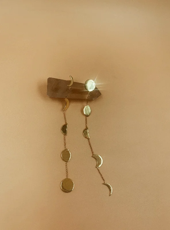 Phases Earrings In Brass