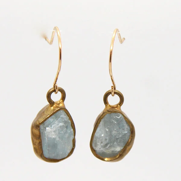 Immersion Single Aquamarine Earrings