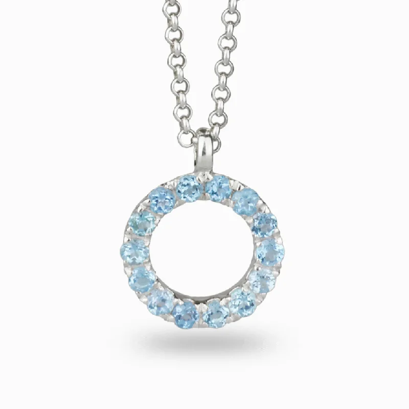 Blue Topaz Necklace