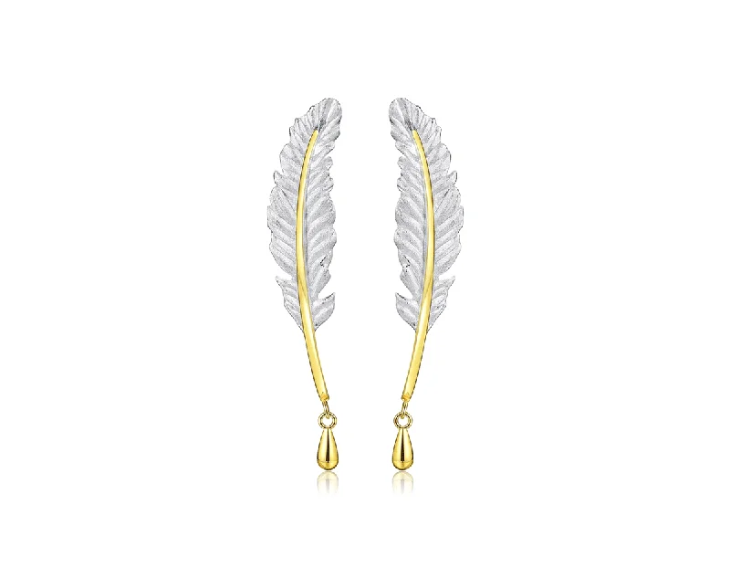 Vintage Feather Earring