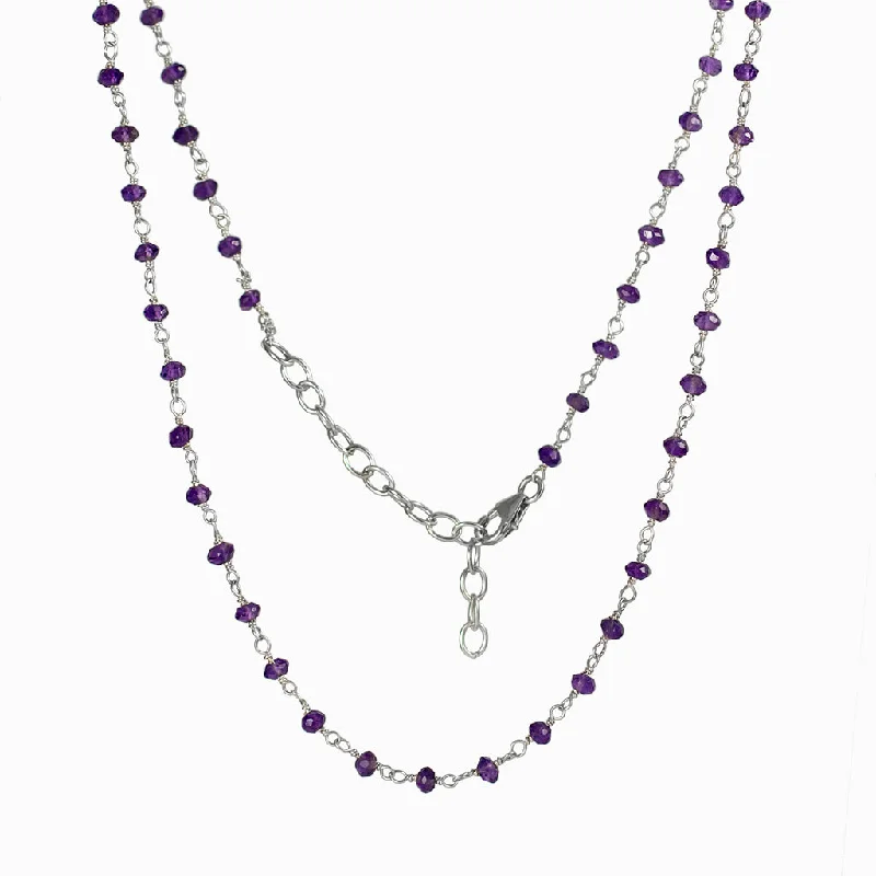 Amethyst Beaded Necklace