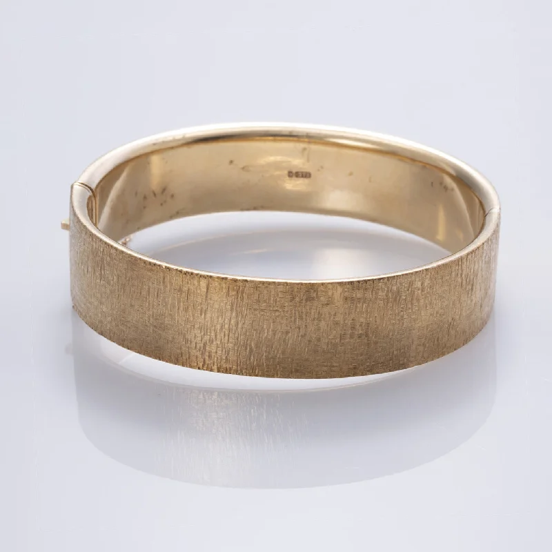 9k Yellow Gold Wide Bracelet  | 6.5" |