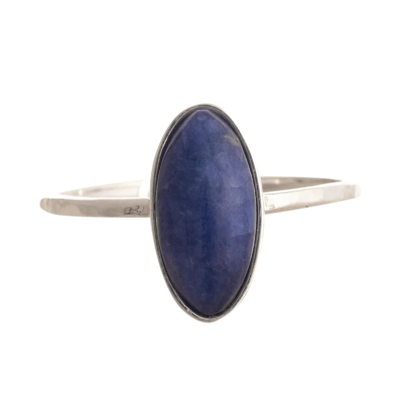 Novica Handmade Andes Night Sky Sodalite Cocktail Ring