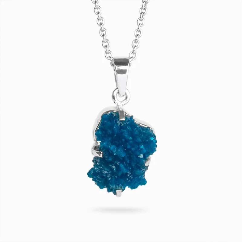 Cavansite Druzy Necklace