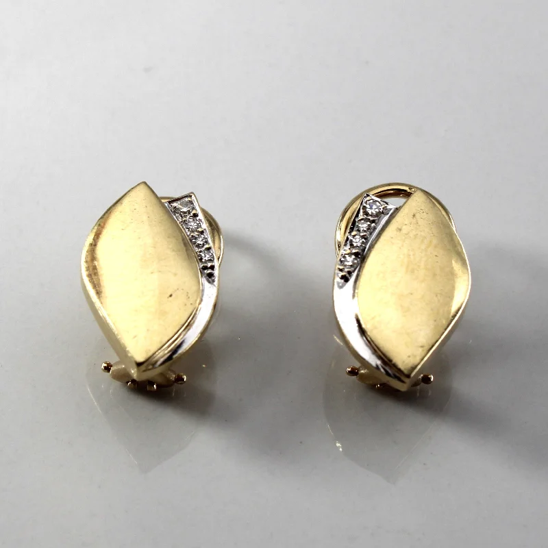 Gold and Diamond Earrings | 0.10ctw |