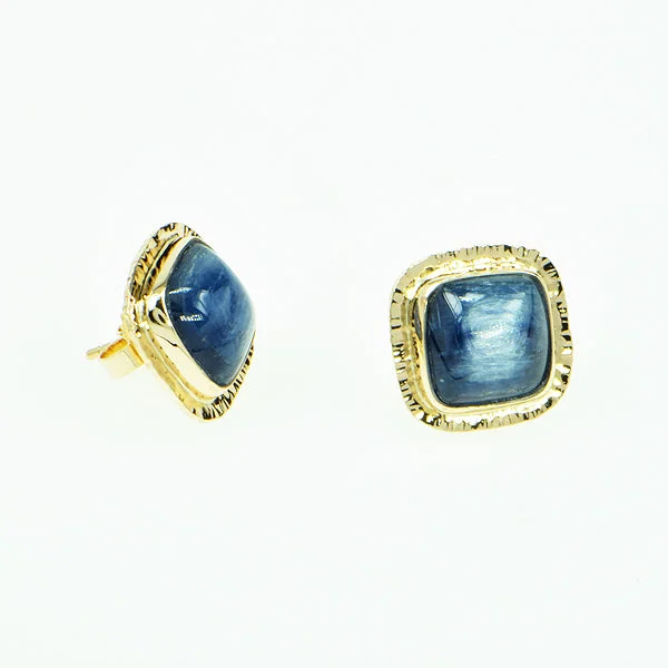 Kyanite Cabochon Post Earrings