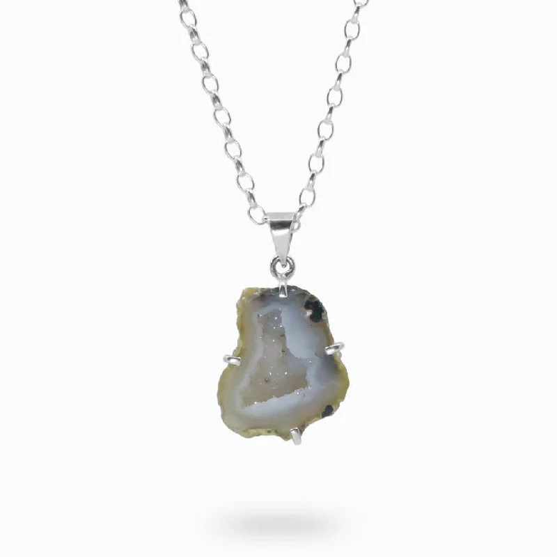 Agate Geode Necklace