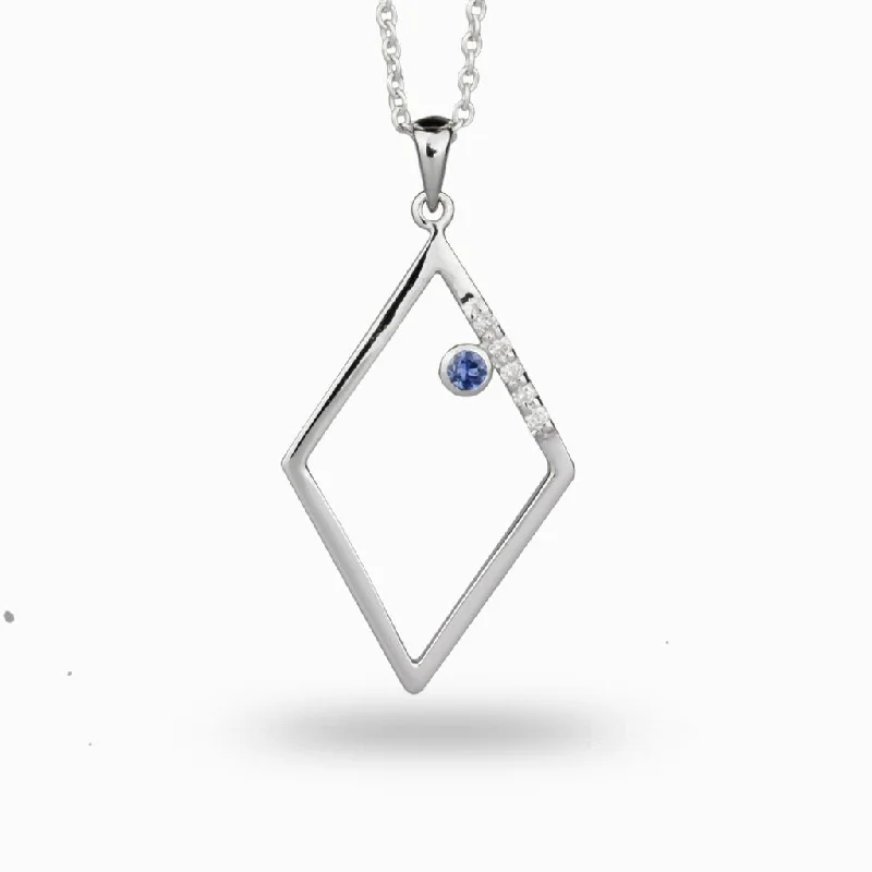 Diamante: Sapphire & Diamond Necklace