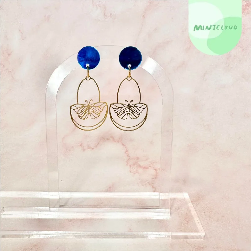 Mintcloud Brass Dangles - Monarch