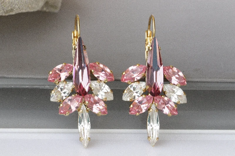 PINK DROP EARRINGS