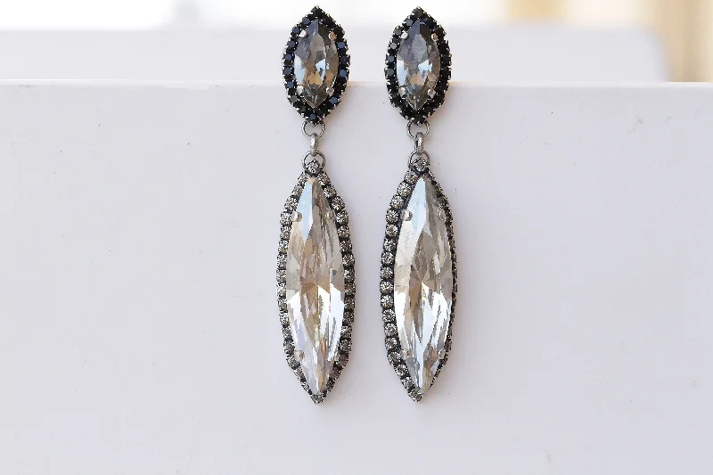 SILVER NIGHT EARRINGS,