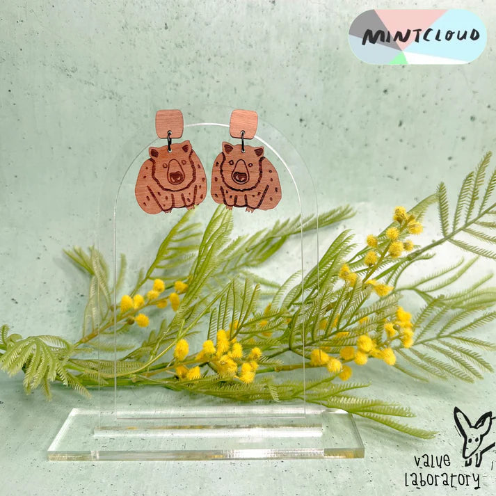 Mintcloud & Value Laboratory Collaboration Earrings - Wombat Dangle