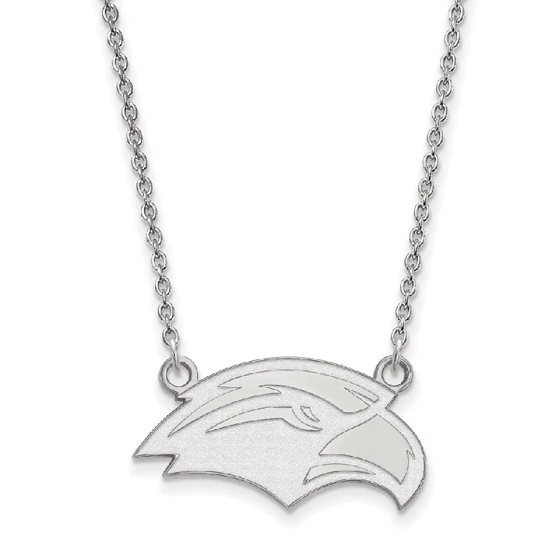 14k White Gold Southern Miss Small Pendant Necklace