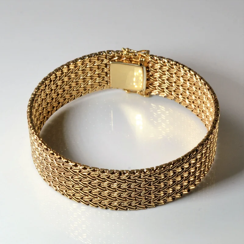 Birks' Woven Gold Bracelet | 8" |