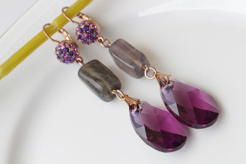 PURPLE EARRINGS