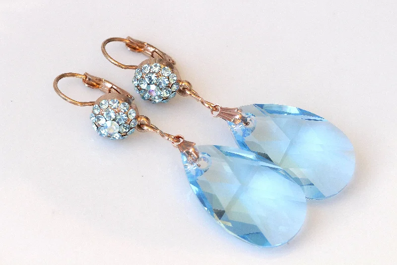 BRIDAL BLUE EARRINGS