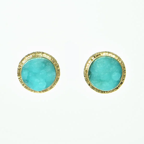 Botryoidal Hemimorphite Earrings