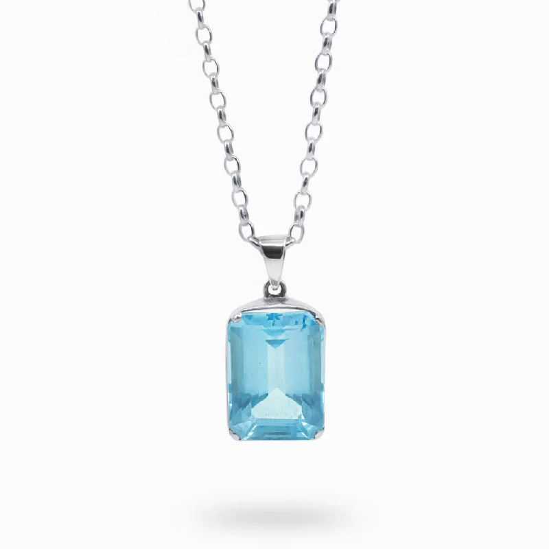 Blue Topaz Necklace