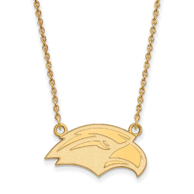 10k Yellow Gold Southern Miss Small Pendant Necklace