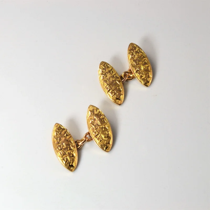 1909 Chester 9k Gold Cufflinks |